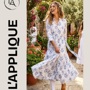 Blue Floral Cotton Maxi Frock – Effortless Elegance for Every Occasion