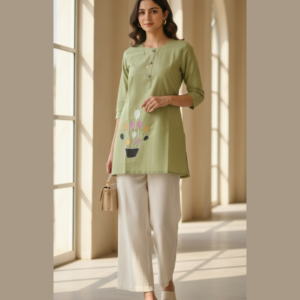 Embroidered Cotton Shirt