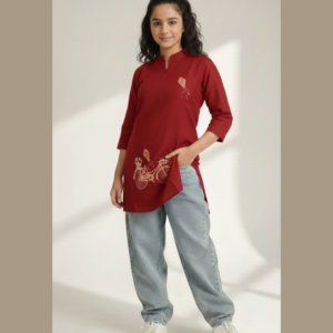 Embroidered Cotton Shirt
