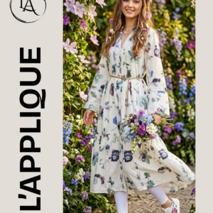 Floral Printed Cotton Maxi Frock – Graceful Elegance for Everyday Wear