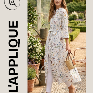 Botanical Printed Cotton Maxi Frock – Where Comfort Meets Timeless Elegance