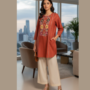 Embroidered Cotton Shirt