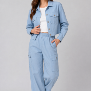 Sky Blue Western Co-Ord Set
