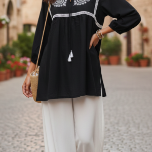 Imported Embroidered Western Cord Set – Timeless Elegance