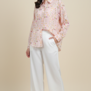 Imported Floral Western Cord Set – Effortless Elegance