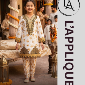 L’APPLIQUE – Floral Printed & Embroidered Lawn Cotton 2-Piece