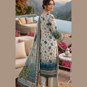 Unstitched 3-Piece Tanadora Lawn Suit with Daman Embroidery & Lawn Dupatta | L'APPLIQUE