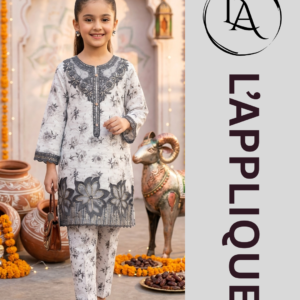L’APPLIQUE – Printed & Embroidered Lawn Cotton 2-Piece