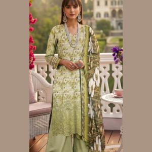 Unstitched 3-Piece Tanadora Lawn Suit with Daman Embroidery & Lawn Dupatta | L'APPLIQUE