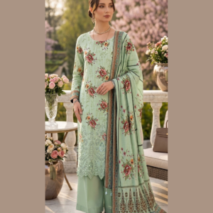 Unstitched 3-Piece Tanadora Lawn Suit with Daman Embroidery & Lawn Dupatta | L'APPLIQUE