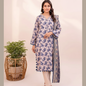 SOHAYE 3-Piece Unstitched Lawn Suit – Premium Printed Collection