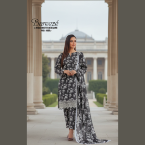 Bareeze 3-Piece Premium Lawn Suit