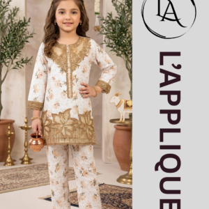 L’APPLIQUE – Floral Printed & Embroidered Lawn Cotton 2-Piece