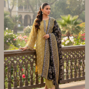 SOHAYE 3-Piece Unstitched Lawn Suit – Premium Printed Collection
