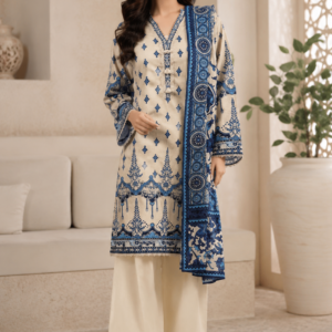 SOHAYE 3-Piece Unstitched Lawn Suit – Premium Printed Collection