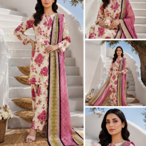 ALEENA'S 3-Piece Unstitched Lawn Suit