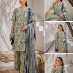 ALEENA'S 3-Piece Unstitched Lawn Suit