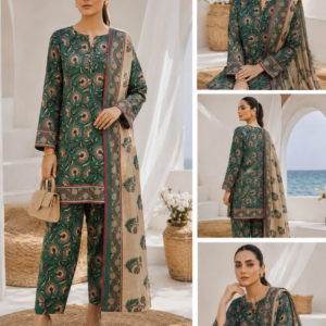 ALEENA'S 3-Piece Unstitched Lawn Suit