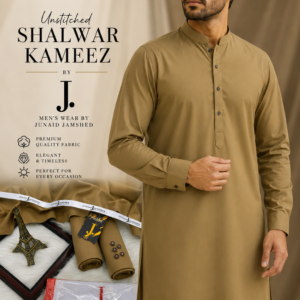 J. Tan Wash & Wear Unstitched Shalwar Kameez