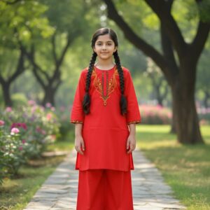 Lawn Stitched Embroidered Dress