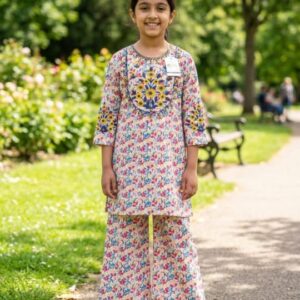Lawn Stitched Embroidered 2-Piece Dress