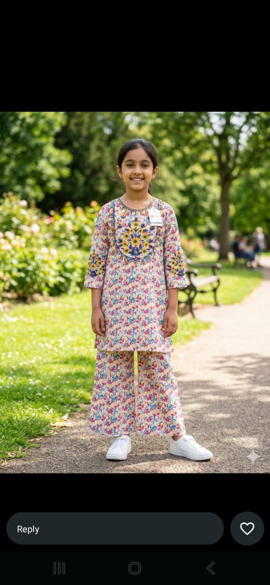 Lawn Stitched Embroidered 2-Piece Dress